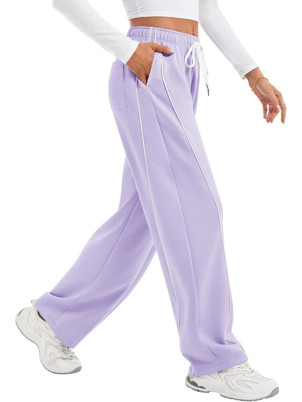 Trendy Women's Barrel Wide Leg Sweatpants | Comfy Track Pants for Casual Style